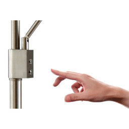 Phuket Floor Lamp 2 Light 21W Down 7W Up LED 3000K, 3000lm, Touch Dimmer, Satin Nickel, 3yrs Warranty - thumbnail 5