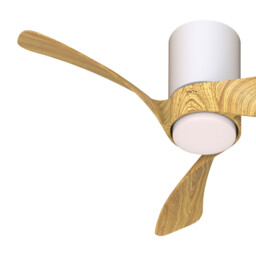 Nemo XS 72cm 18W LED Dimmable Ceiling Light With 26W DC Fan, 2700-5000K Remote Control, 2800lm, White/Wood - thumbnail 5
