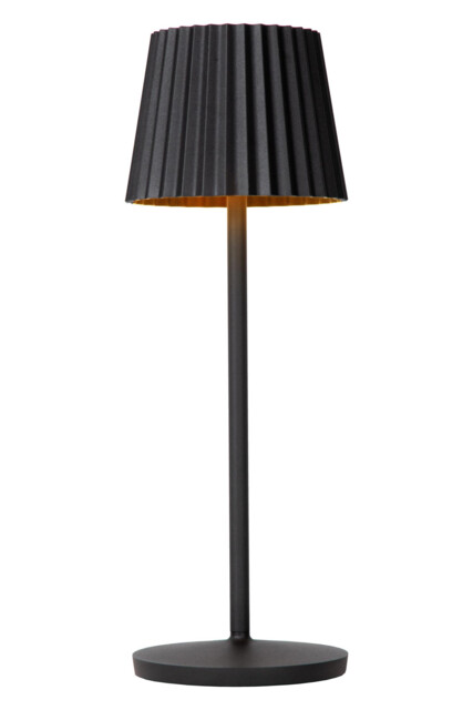 Justine Cottage Rechargeable Table lamp Outdoor - Battery - LED Dim. - 1x2W 2700K - IP54 - With wireless charging pad - Black - image 1