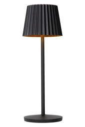 Justine Cottage Rechargeable Table lamp Outdoor - Battery - LED Dim. - 1x2W 2700K - IP54 - With wireless charging pad - Black