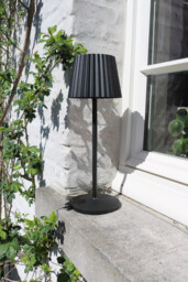 Justine Cottage Rechargeable Table lamp Outdoor - Battery - LED Dim. - 1x2W 2700K - IP54 - With wireless charging pad - Black - thumbnail 5