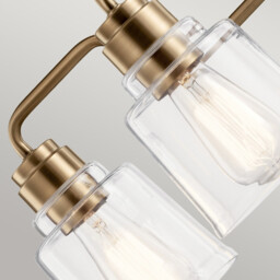 Kichler Aivian Multi Arm Pendant Ceiling Light Weathered Brass - thumbnail 3