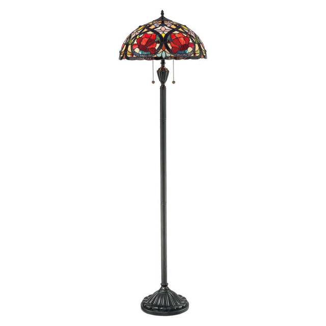 Larissa 2 Light Floor Lamp Vintage Bronze, E27 - image 1