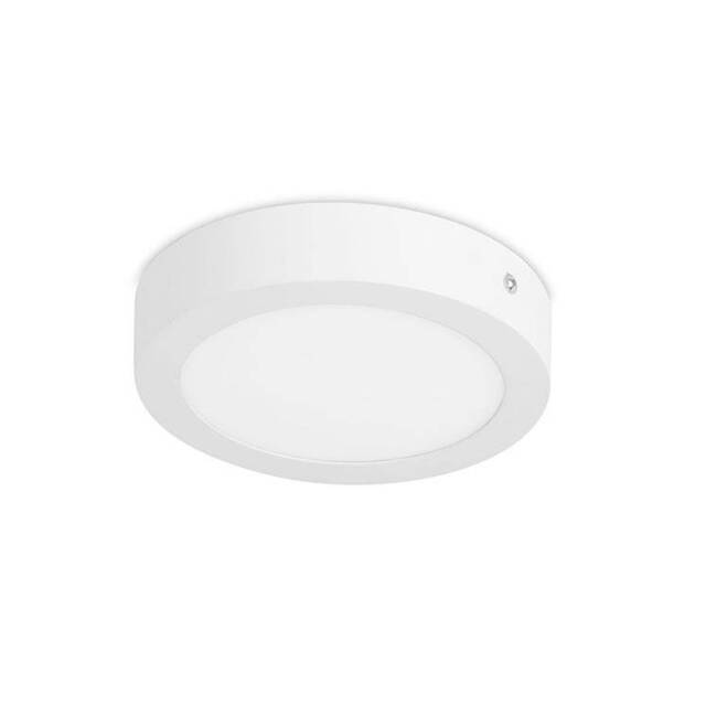 Easy Integrated LED Round Surface Mounted Downlight Matt White - Cool White