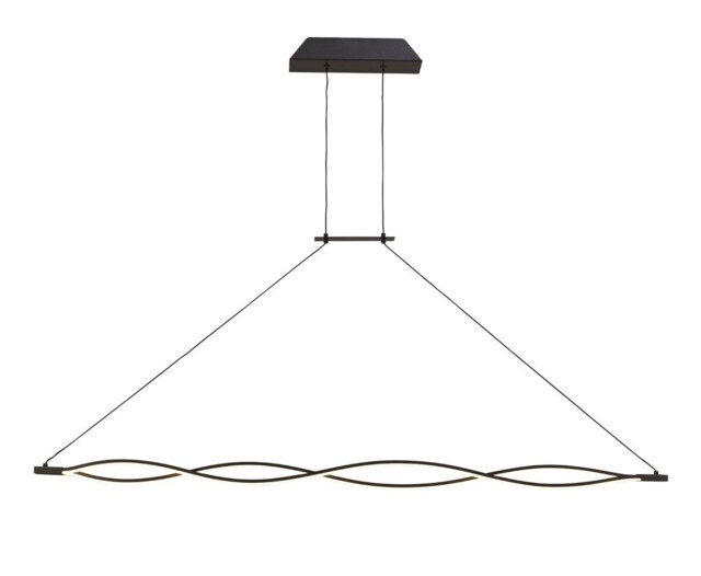 Sahara XL Ceiling Pendant 42W LED 2800K, 3400lm, Dimmable Frosted Acrylic, Brown Oxide - image 1