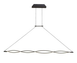 Sahara XL Ceiling Pendant 42W LED 2800K, 3400lm, Dimmable Frosted Acrylic, Brown Oxide