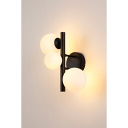 Marshall Wall Lamp, 3 Light G9, Satin Black, Opal Glass - thumbnail 3