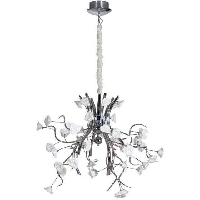 Rosaluci Pendant Ceiling Light Chrome White