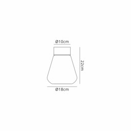 Freedom Ceiling Lamp E27, With Kite Opal Glass Brass, Opal - thumbnail 2