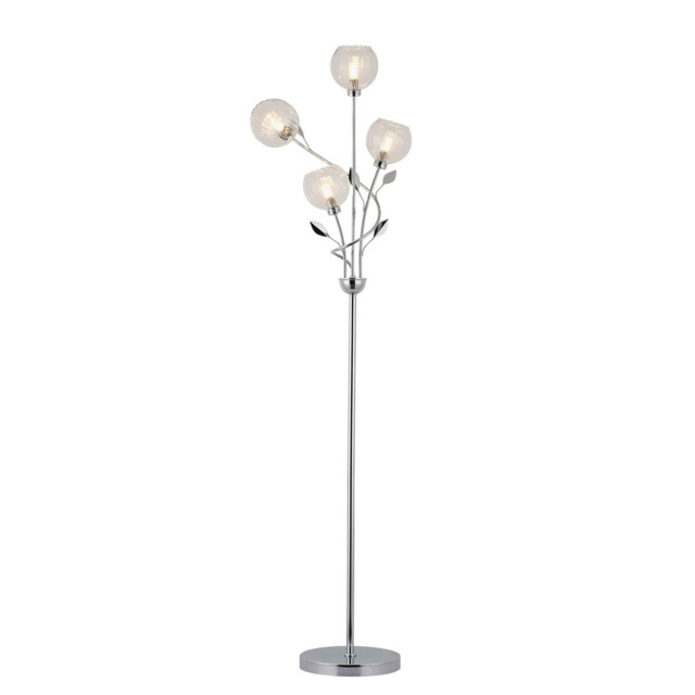 Elm Floor Lamp, 4 Light G9, Polished Chrome/Clear Glass - image 1