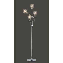 Elm Floor Lamp, 4 Light G9, Polished Chrome/Clear Glass - thumbnail 2