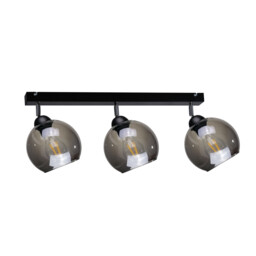 Yuno Ceiling Spotlight Bar Black, 60cm, 3x E27