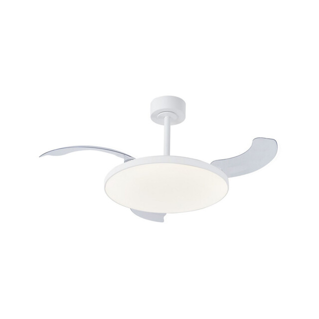 Slim Fan 50cm 50W LED Dimmable Ceiling Light With 30W DC Fan, 2700-5000K Remote Control, 3500lm, White - image 1