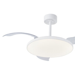 Slim Fan 50cm 50W LED Dimmable Ceiling Light With 30W DC Fan, 2700-5000K Remote Control, 3500lm, White - thumbnail 5