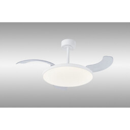 Slim Fan 50cm 50W LED Dimmable Ceiling Light With 30W DC Fan, 2700-5000K Remote Control, 3500lm, White - thumbnail 2