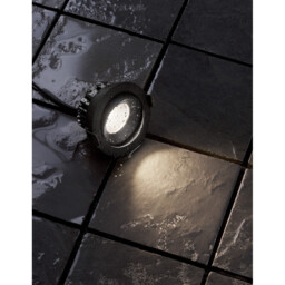Blade 9cm Recessed Downlight Black Aluminium LED 12W 720Lm 3000K IP65 - thumbnail 2