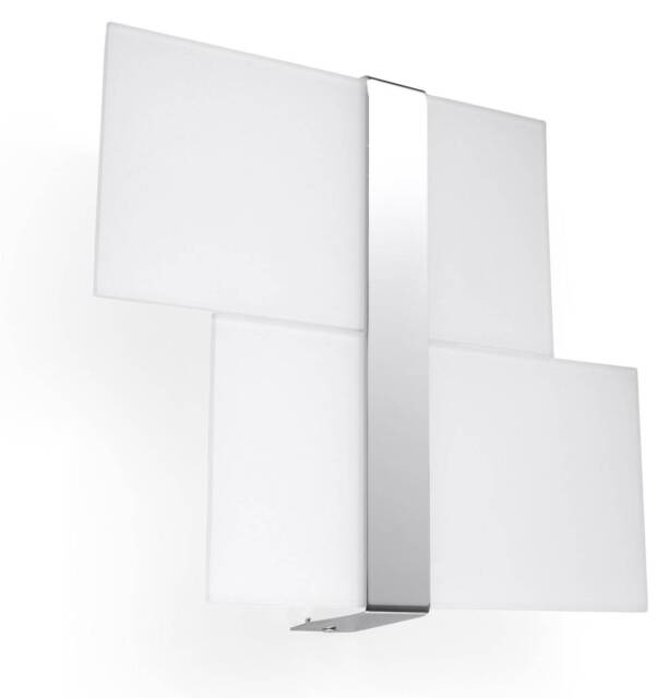 Massimo 2 Light Flush Wall Light White, Chrome, G9 - image 1