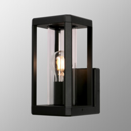 Nevada Wall Lamp, 1 x E27, IP65, Matt Black, 2yrs Warranty - thumbnail 2
