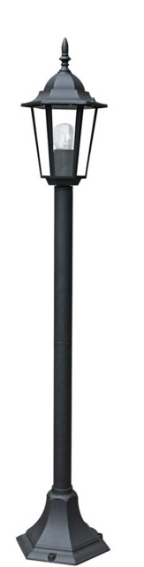 MILANO Outdoor 105cm Bollard Black, IP44 105x21cm