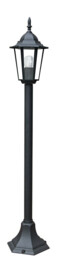 MILANO Outdoor 105cm Bollard Black, IP44 105x21cm