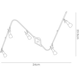 Diama Flexi Linear G9 5 Light G9 Nickel/Polished Chrome - thumbnail 3