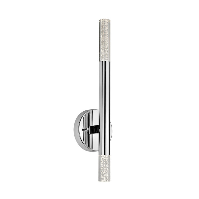 One Up Down Integrated LED Wall Lamp, Chrome, Clear, 3000K, 900Lm
