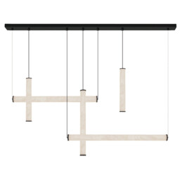 Aurista Bar Pendant Ceiling Light Sandy Black-Natural Alabaster LED 3000K Dimmable - thumbnail 1