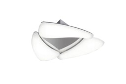 Mistral Flush Flush Ceiling 18W LED 3000K, 1620lm, Polished Chrome, Frosted Acrylic