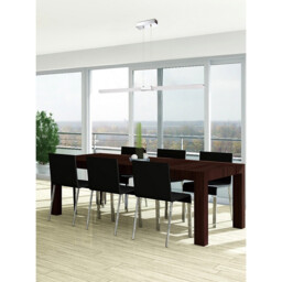 TaccÃ­a Pendant 28W LED Oval 3000K, 2500lm, Polished Chrome/Frosted Acrylic - thumbnail 3