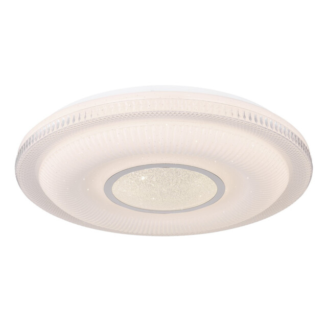 Magnifique Integrated LED Semi Flush Ceiling Light White LED Dimmable 3000-6500K Remote Control Tuya Smart - image 1