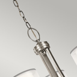 Lacey 9 Light Chandelier, Antique Pewter, E14 - thumbnail 2