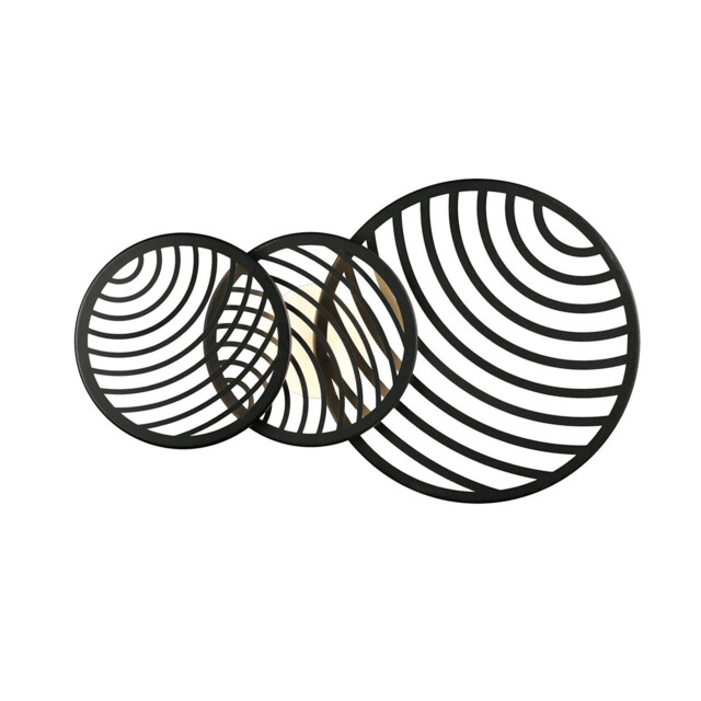 Collage 3 Ring Ceiling, 40W LED, 3000K, 3000lm, Black, 3yrs Warranty - image 1