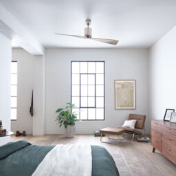 Ferron 152cm 2 Blade Ceiling Fan Polished Nickel, Remote Control - thumbnail 3