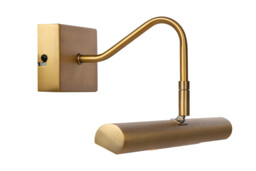 Vinz Classic 36cm Picture Light - 2xG9 - Matt Gold, Brass
