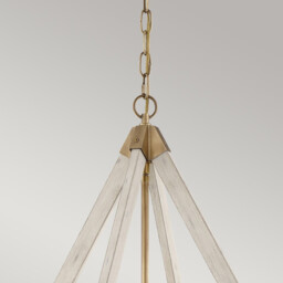 View Point Chandelier 3 Light Brass Finish, E14 - thumbnail 2