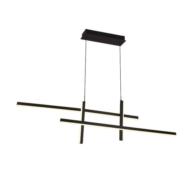 Apollona 119cm Bar Pendant Ceiling Light Sandy Black LED 3000K Dimmable - image 1
