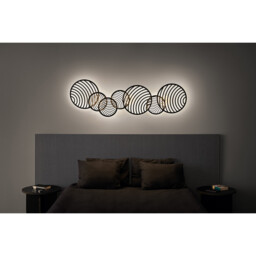 Collage 4 Ring Ceiling, 60W LED, 3000K, 4500lm, Gold, 3yrs Warranty - thumbnail 5