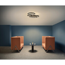 Collage 4 Ring Ceiling, 60W LED, 3000K, 4500lm, Gold, 3yrs Warranty - thumbnail 3