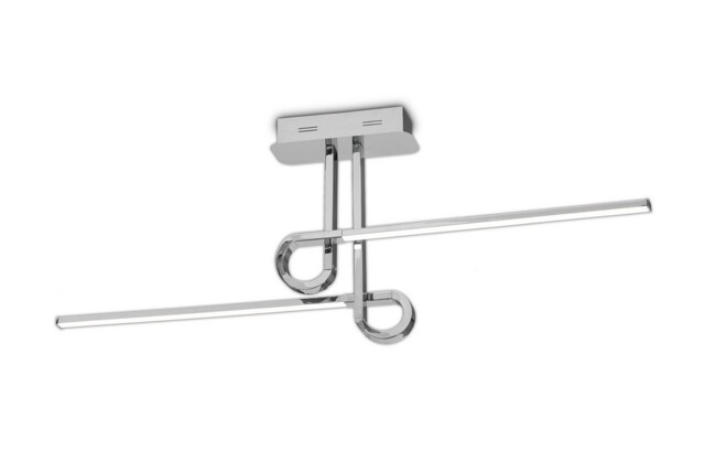 Cinto Semi Flush Ceiling Light 20W LED, 3000K, 1600lm, Polished Chrome - image 1
