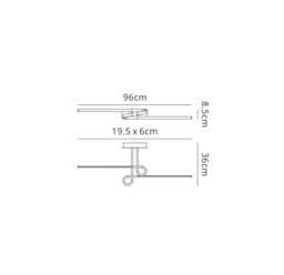 Cinto Semi Flush Ceiling Light 20W LED, 3000K, 1600lm, Polished Chrome - thumbnail 2
