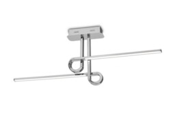 Cinto Semi Flush Ceiling Light 20W LED, 3000K, 1600lm, Polished Chrome - thumbnail 1
