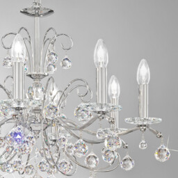 Carmen Classic Crystal 8 Arm Chandelier Polished Chrome, 8x E14 - thumbnail 5