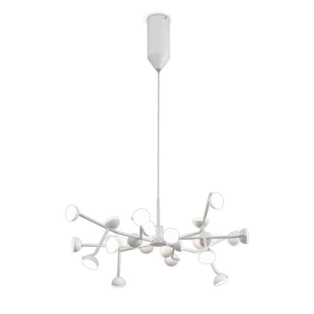 Adn 24 Light Pendant Dimmable, Round 65.8cm, 72W LED, 3000K, 4450lm, White, 3yrs Warranty - image 1