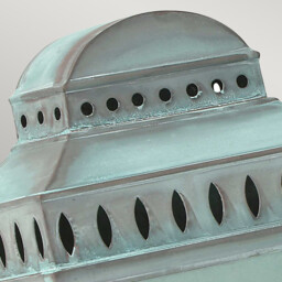 Mansion House 1 Light Outdoor Wall Lantern Light Verdigris IP44, E27 - thumbnail 2