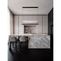 Diona 120cm Integrated LED Pendant Ceiling Light Sandy Black, White Triac Dimmable LED 81W 5160lm 3000K - thumbnail 2