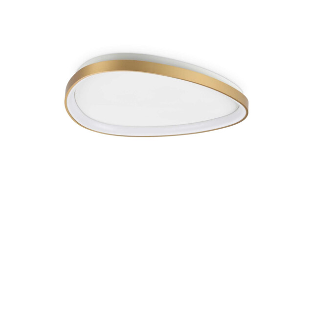 Gemini 61cm ON-OFF Integrated LED Semi Flush Light Brass 3850Lm 3000K