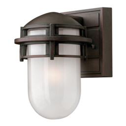 Reef 1 Light Outdoor Wall Lantern Victorian Bronze IP44, E27