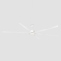 Rotterdam XXXL 300cm LED Ceiling Fan Matt White - 6 Blade - thumbnail 3