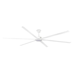 Rotterdam XXXL 300cm LED Ceiling Fan Matt White - 6 Blade