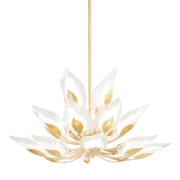 Blossom 20 Light Chandelier Gold Leaf